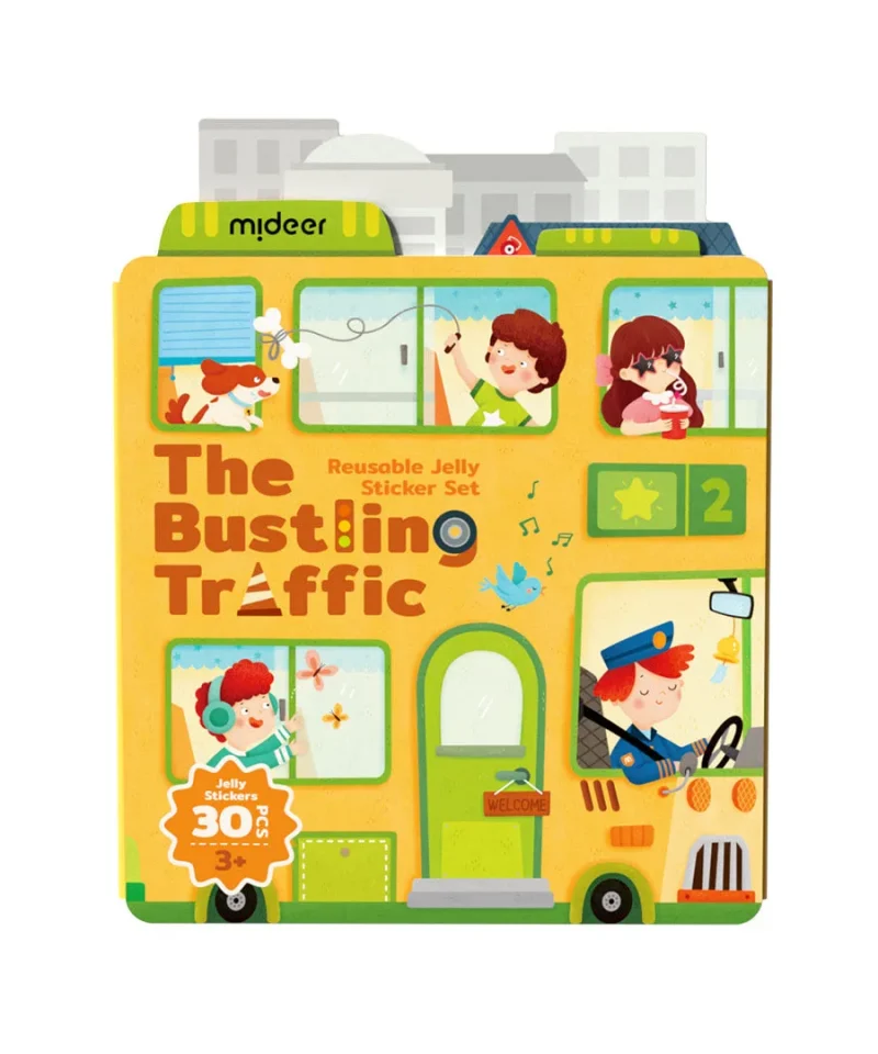 Sticker dẻo dán lại nhiều lần – Phố xá tấp nập