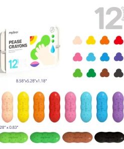 Sáp màu hạt đậu – 12 màu - Ảnh 2