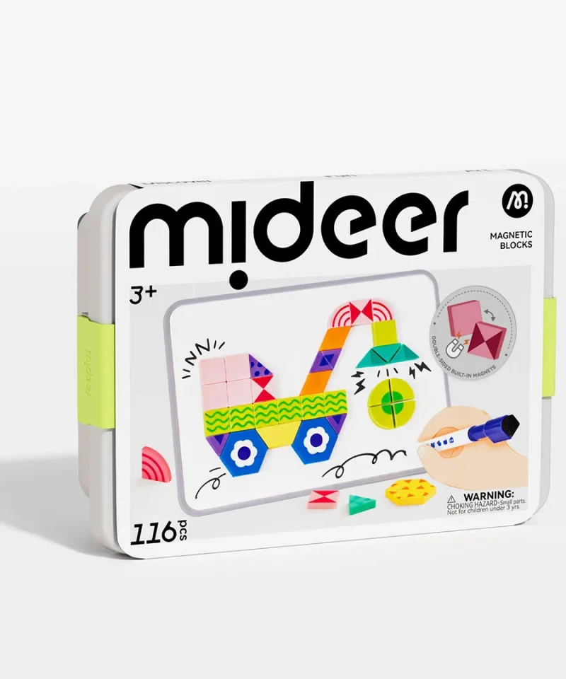 Bộ xếp hình nam châm Mideer – 116 chi tiết