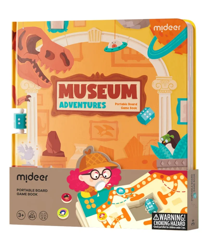 Sách board game gấp gọn 6-trong-1 – Phiêu lưu trong bảo tàng