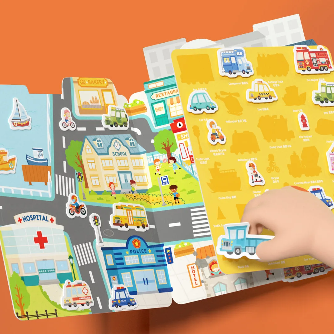 Sticker dẻo dán lại nhiều lần – Phố xá tấp nập - Ảnh 3