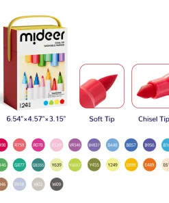 Bút lông hai đầu xoá được – 24 màu - Ảnh 2