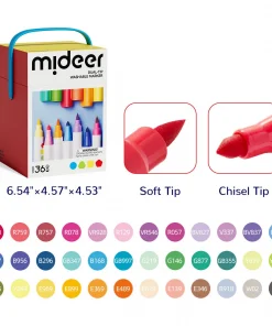 Bút lông hai đầu xoá được – 36 màu - Ảnh 2