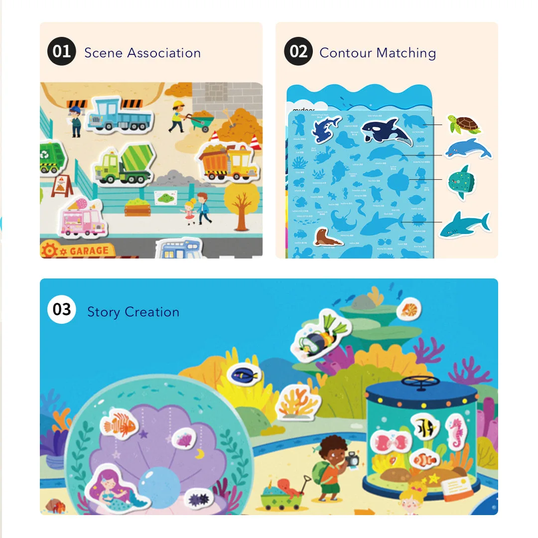 Sticker dẻo dán lại nhiều lần – Phố xá tấp nập - Ảnh 4