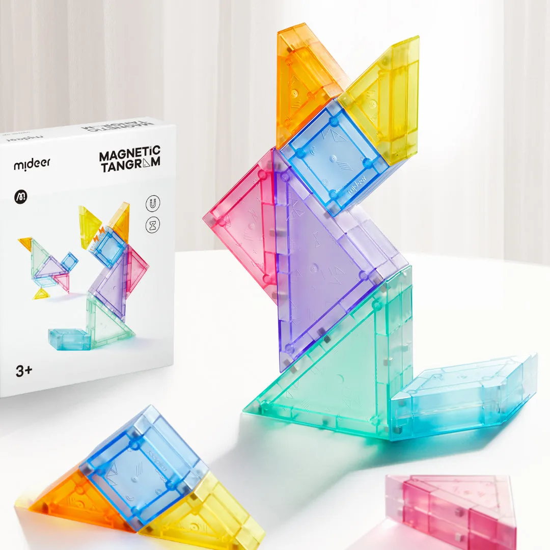 Bộ ghép hình tangram nam châm - Ảnh 2