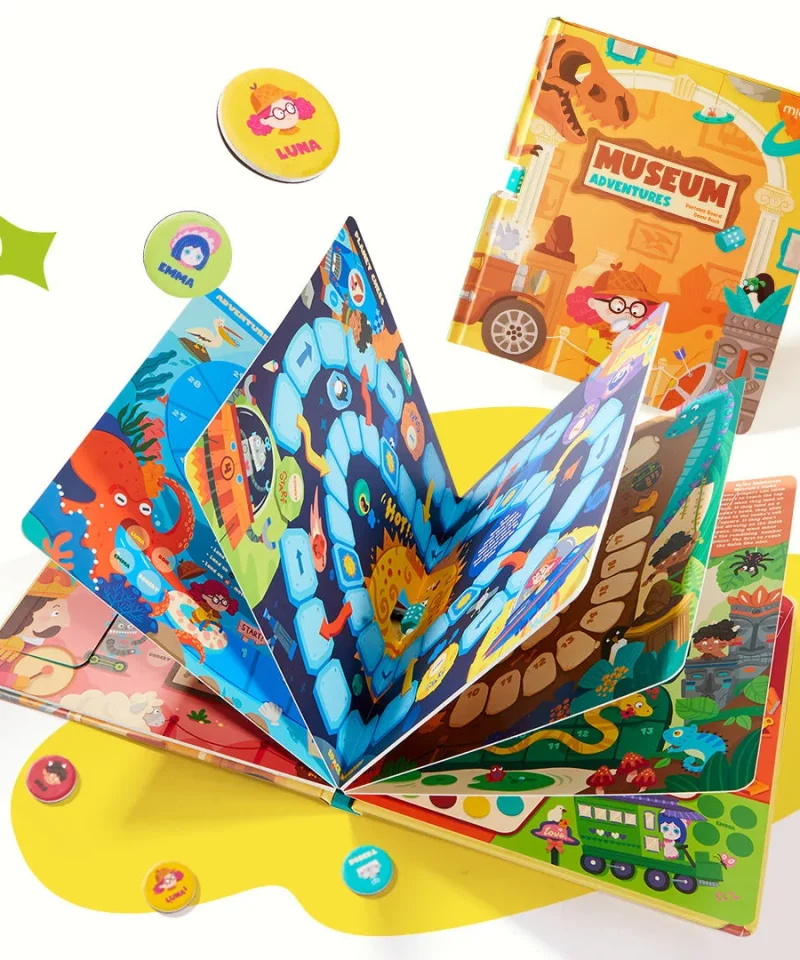Sách board game gấp gọn 6-trong-1 – Phiêu lưu trong bảo tàng - Ảnh 3